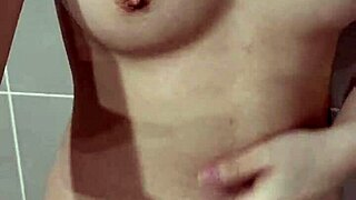 Virgin bathroom exposure tease craves first cock penetration now