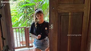 babysitter's juicy shaved pussy needs your help now