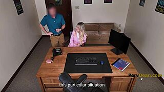 Once popular girl now milf confronts pervy principal dork at his desk?