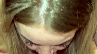 amateur milf gives sloppy blowjob then takes doggystyle pounding wet pussy