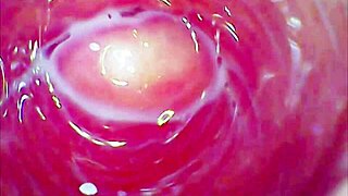 tight juicy pussy rides glass dildo roller coaster deep