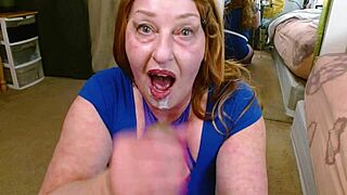 Redhaired Business Woman Screams for Escort Cum in Mouth Again and Again!