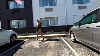 milf fakes skirt fail flashing huge ass publicly