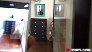 mandy muse gulps down thick cock hungrily