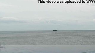 skinny japanese college princess poolside feet fetish legs ponytail tease