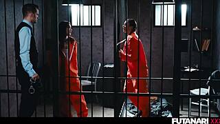 matty mila turns futa shemale after summoning demon in prison