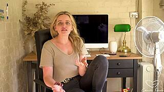 charlie forde teases with poolside interview fuck vibes