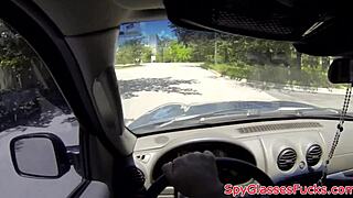 i love spying this euro beauty's big tanned ass bent over in pov doggystyle cumshot