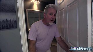 lucky grandpa gets fat crystal blue's anal booty call