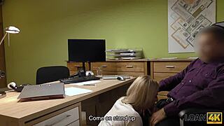 teen girl strips in office for cash loan