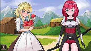 in this gameplay of slave lord realms of bondage part 11 the bound futanari slave submits fully to her dominant master once more