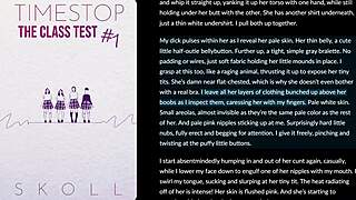 timestop freezes class for erotic face fucking fantasy