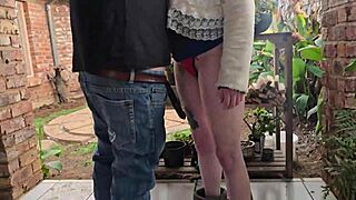 Friend Shares Wife Outdoor Creampie Double Fuck