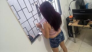 sex toy salesman tempts with exclusive dildos for juicy milf vagina