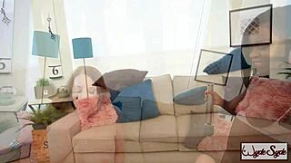 harmonie marquise bends over for interracial doggystyle pounding