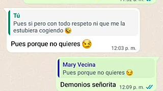 doña mary texts again i film under her dress and fuck her senseless right there!