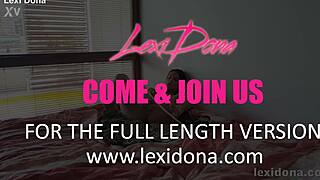Lexidona Pumps Her Swollen Trimmed Pussy Solo