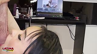 melody hot's first casting colombian latina slut back blown out interracial