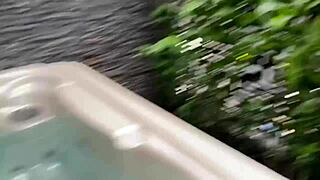 Busty Body Babe's Jacuzzi Anal Creampie Pounding