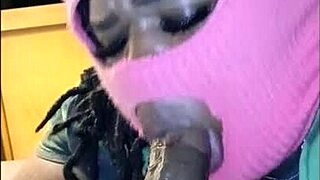 curvy babe bubbles my thick cum after sloppy deepthroat gag fest on huge black cock