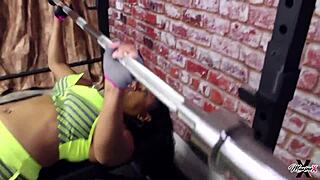 nyssa nevers lesbian workout milf licks big clit pussy hungrily