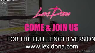 Lexidona Pumps Her Swollen Trimmed Pussy Solo