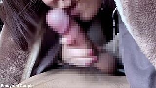 Stepmom sneaks into bed for intense handjob and morning cum squeeze on son's huge cock