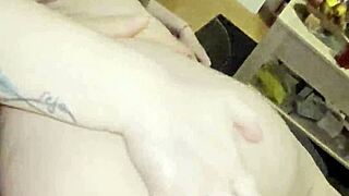 stepmom bounces wildly on my huge cock 😍 fucks her deep and creampies that wet pussy 💦