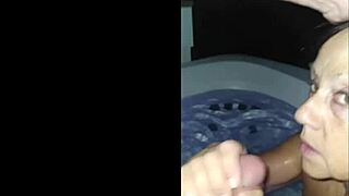 candi annie gulps cum after steamy pov hot tub romp