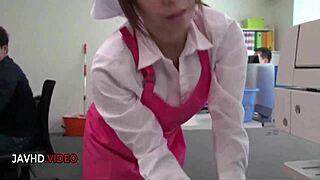 chihiro akino, why that hardcore office blowjob creampie feels so good?