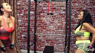 nyssa nevers lesbian workout milf licks big clit pussy hungrily