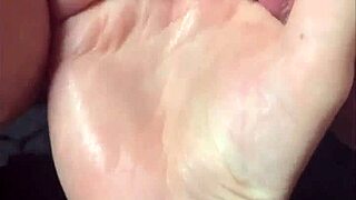 Tied Up Shaved Pussy Fingers to Explosive Squirting Orgasm