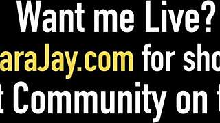 High-heeled cougar Sara Jay fingers and drills hard