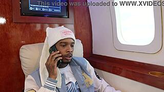 Bonnet rides juicy black monster cock tight pussy