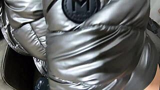 mature latina milf deepthroats and plays with cum in boots