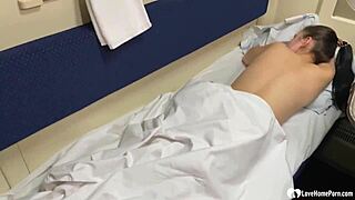 i wake roommate for intense dorm sex pounding her tight holes