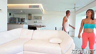 sensuous shemale bends over for rough big cock anal ass licking bang