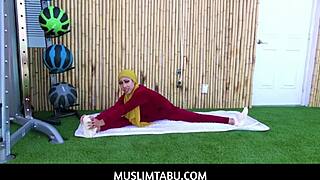 Trainer, pound my arab pussy with hijab still on! says Kira