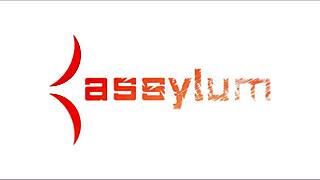 submissive rebel rhyder bound as fuck doll sucks cock eats ass in kinky 3some