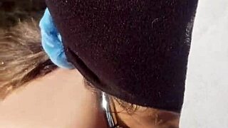 french milf slave humiliated garage chained bdsm public outdoor used slut stockings pov