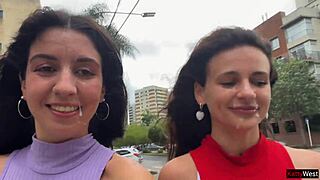 Cum on Slutty Neighbors' Cute Faces Publicly!