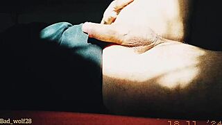 sunset penis handjob voyeur outdoor muscle tease