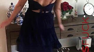 HORNY BUSTY BLONDE MILF ELLIE LILLY NAKED IN CASTING!