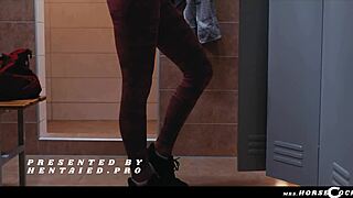 Teasing Gym Slut Zlata Shine Craves Shemale XXL Futa Anal Pounding