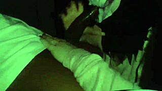 masked milf wife slurps sloppy deepthroat on big black cock
