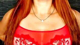 Redhead Milf Pussy Creampie Closeup Fuck!