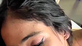 skinny latina teen rides sugar daddy after date pov