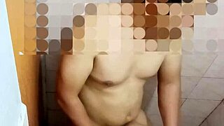 Chubby Asian Creampies Friend in Bathroom Doggystyle