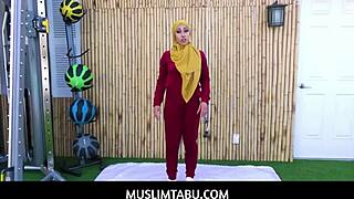Trainer, pound my arab pussy with hijab still on! says Kira