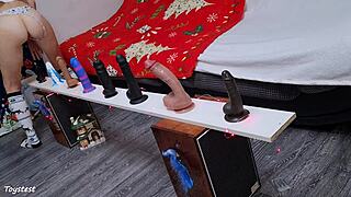 petite babe tests toys in rough anal dp contest